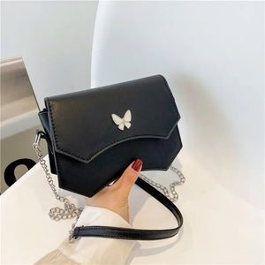 Chain Texture Handbag Butterfly Shoulder Bag Wild Messenger Bag