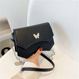 Chain Texture Handbag Butterfly Shoulder Bag Wild Messenger Bag