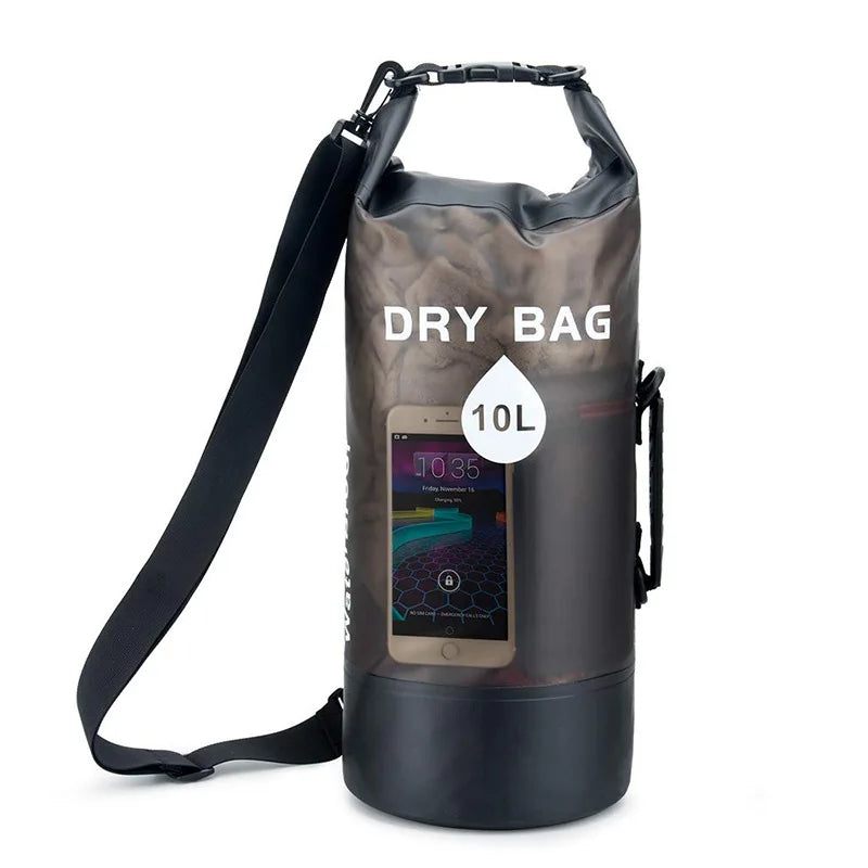 Transparent PVC Waterproof Bag Drifting Beach Outdoor Storage