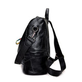 Women Leather Backpacks High Female Vintage Backpack Travel Shoulder Bag