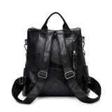 Women Leather Backpacks High Female Vintage Backpack Travel Shoulder Bag