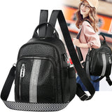 Women's Large PU Leather Backpack Handbag for Girls