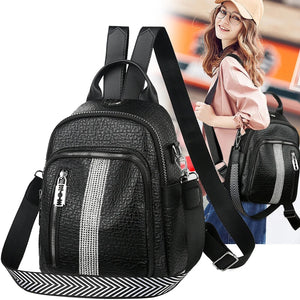 Large PU Leather Backpack for Women - Travel and School