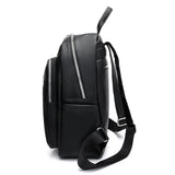 Fashionable PU Leather Women Shoulder Backpack Large Capacity School Bag