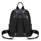 Fashionable PU Leather Women Shoulder Backpack Large Capacity School Bag