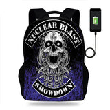 Nightmare Before Christmas Backpack Kids School Bag 3D Prints with USB