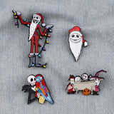 Nightmare Before Christmas Jack Enamel Pins Classic Cartoon Movie Lapel Pins