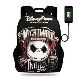 3D Printed Nightmare Before Christmas School Backpack for Boys Girls