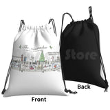 Nutcracker Sheet Music Art Backpack Drawstring Bag