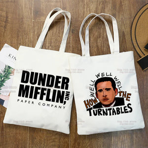 The Office Dunder Mifflin Dwight Reusable Shopping Bag Tote Bag