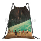 Others Backpack Drawstring Bags Gym Bag Waterproof Vintage Retro Surreal People