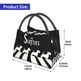 Scotties Insulated Lunch Bag Scottish Terrier Dog Portable Food Container