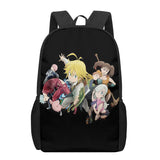 7 Deadly Sins School Bag Print Backpack 16 Teenage Boys Girls Book Bag
