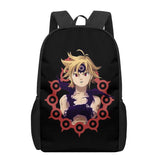7 Deadly Sins School Bag Print Backpack 16 Teenage Boys Girls Book Bag