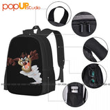 Taz Cartoon Movie Animal Backpack Large Capacity School Sport Bag