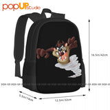 Taz Cartoon Movie Animal Backpack Large Capacity School Sport Bag