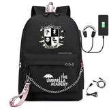 Umbrella Academy USB Charging School Backpack