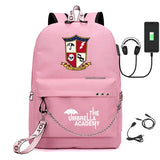 Umbrella Academy USB Charging School Backpack