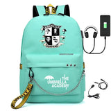 Umbrella Academy USB Charging School Backpack