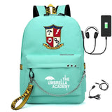 Umbrella Academy USB Charging School Backpack
