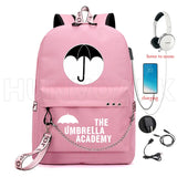 Umbrella Academy School Bag Boys Girls Backpack Orthopedic Junior Capacity