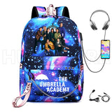 Umbrella Academy School Bag Boys Girls Backpack Orthopedic Junior Capacity
