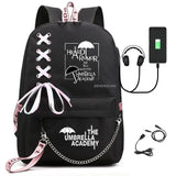 Umbrella Academy USB Backpack Laptop Rucksack School Bag