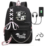 Umbrella Academy USB Backpack Laptop Rucksack School Bag