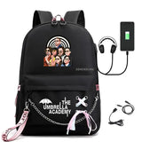 Umbrella Academy USB Backpack Laptop Rucksack School Bag