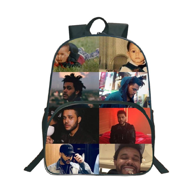 The Weeknd 16 Inch School Backpack Student Boys Girls School Bags
