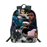 The Weeknd 16 Inch School Backpack Student Boys Girls School Bags