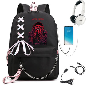 The Weeknd Backpacks Teenage Shoulder Bags Boys Girls