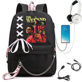 The Weeknd Backpacks Teenage Shoulder Bags Boys Girls