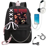 The Weeknd Backpacks Teenage Shoulder Bags Boys Girls