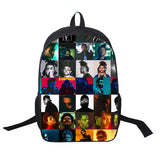 The Weeknd USB Backpack Hip Hop Rapper Bookbag School Bags