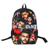 The Weeknd USB Backpack Hip Hop Rapper Bookbag School Bags