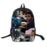 The Weeknd USB Backpack Hip Hop Rapper Bookbag School Bags