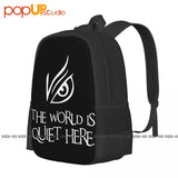 World Is Quiet Here Backpack Gymnast Bag Large Capacity