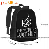 World Is Quiet Here Backpack Gymnast Bag Large Capacity