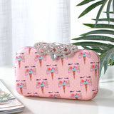 Rhinestone Cartoon Pu Evening Clutch Handbag