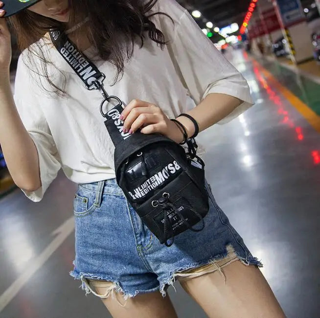 Crossbody Chest Bag Sports Waist Bag Small Casual Bag