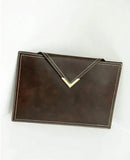 Vintage Envelope Bag Clutch Briefcase Men Women Handbags