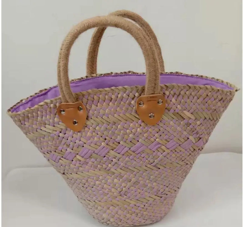 Retro Aquatic Straw Woven Bag