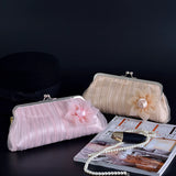 Satin Silk Rhinestone Clutch Purse for Wedding Evening