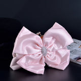 Vintage Satin Pleated Evening Wedding Clutch w/ Shoulder Chain