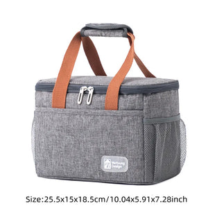 Thermal Insulated Cooler Bags Large Picnic Lunch Bento Box Trips BBQ Meal
