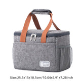 Thermal Insulated Cooler Bags Large Picnic Lunch Bento Box Trips BBQ Meal