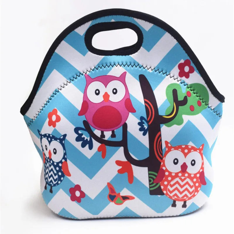 Neoprene Lunch Bag Insulated Cooler Food Box Women Kids