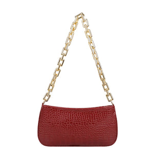 Thick Chain Shoulder Bag Minimalist Women Handbags Vintage Clutches