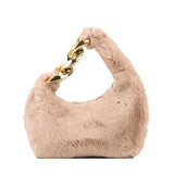 Plush Tote Bags Faux Fur Lady Shoulder Bag Female Winter Purses